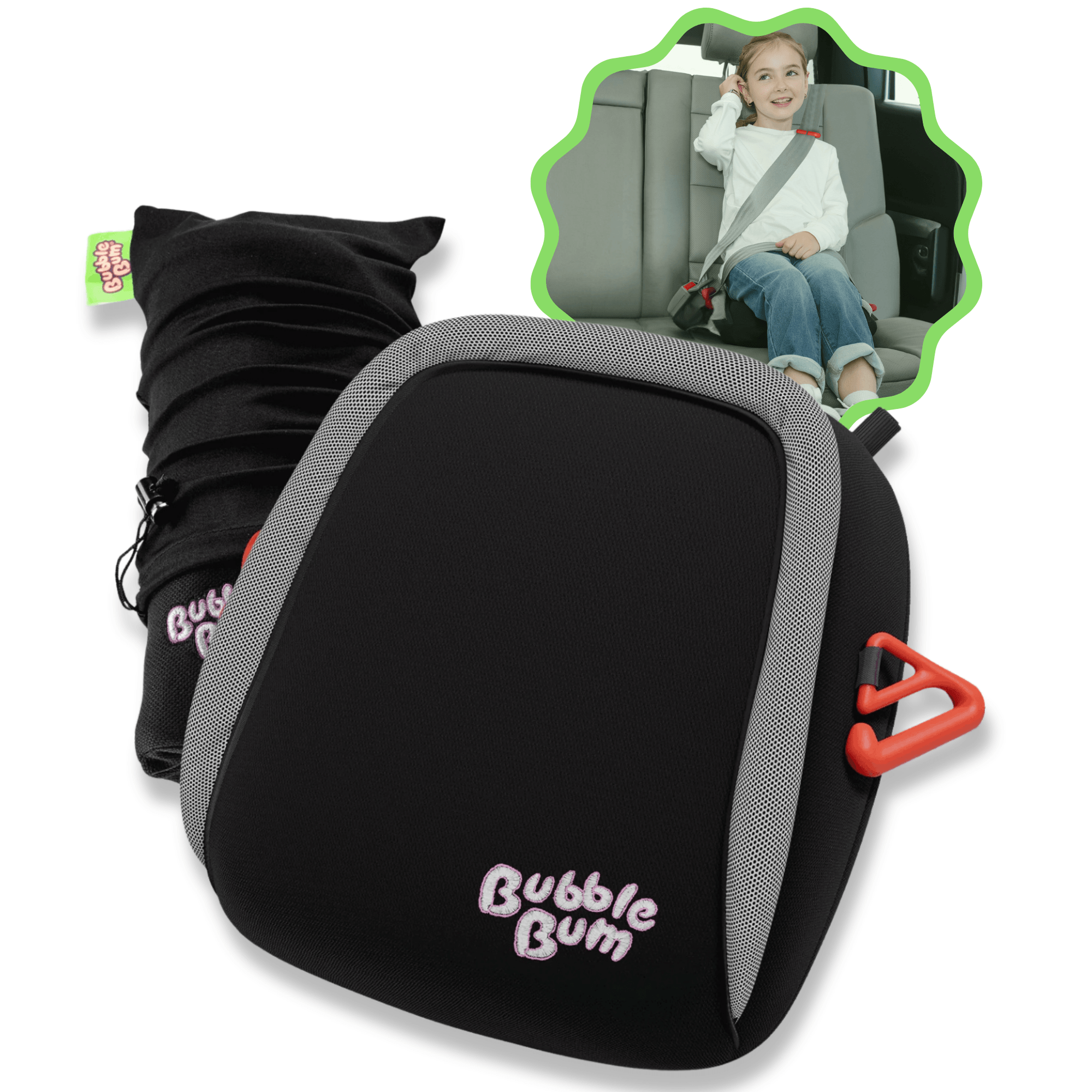 Inflatable travel booster seat for kids