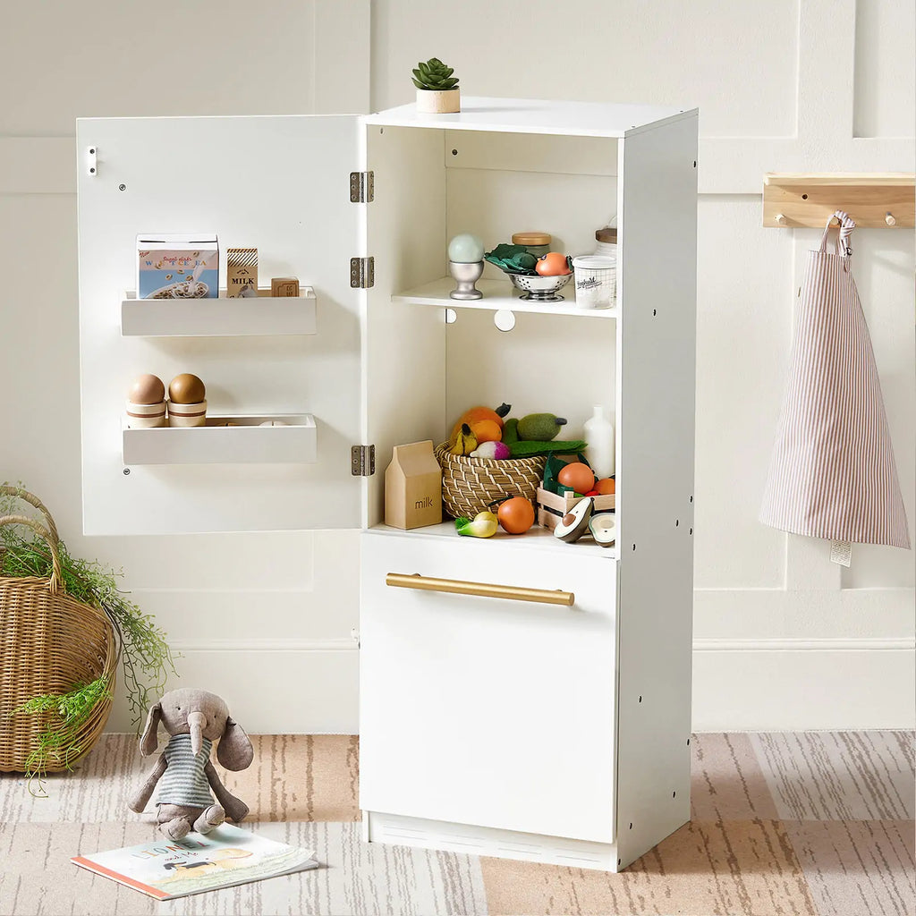 Tiny Land® Play kitchen- Wooden Cabinet Refrigerator