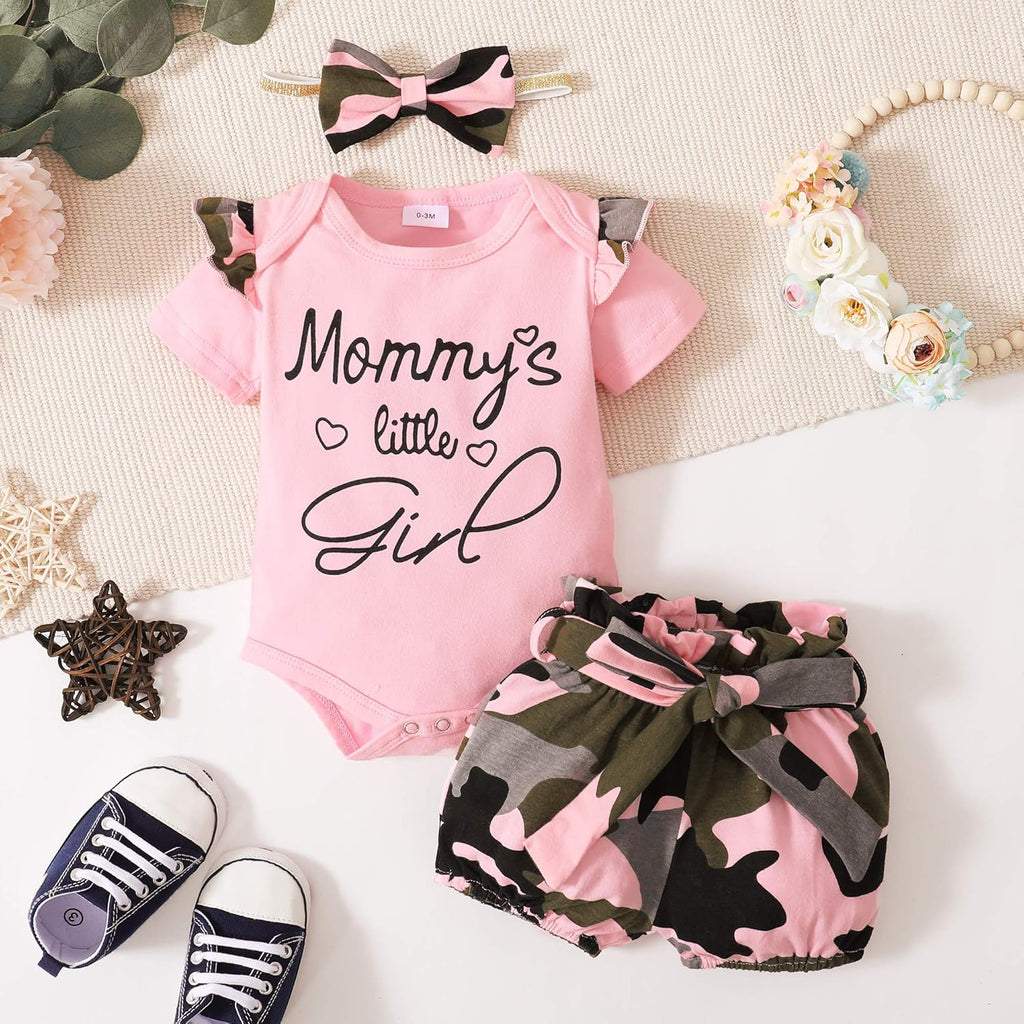Baby Girl Clothes Toddler Girl Floral Ruffle Sleeve Shirt Pant Sets 3 Pieces Fall Winter Clothing for Girl Gifts 0-4T
