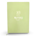 Journal: HeyPeacock Journal, PREMIUM Soft Leather - JOY COMES IN THE MORNING