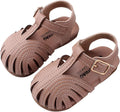 Baby Girls Boys Solid Soft Sandals Closed-Toe Non-Slip Sandal Shoes B-Pink